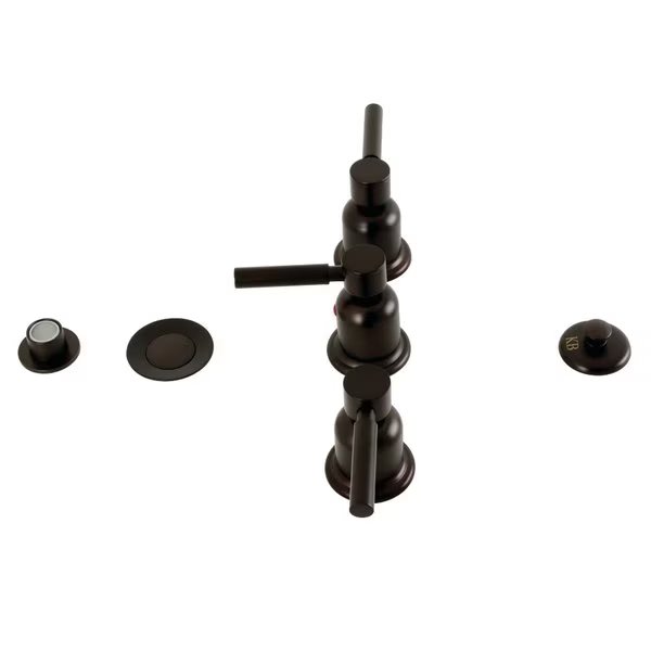 ThreeHandle Bidet Faucet, Oil Rubbed Bronze, Kingston Brass, Mfr#: KB6325DL